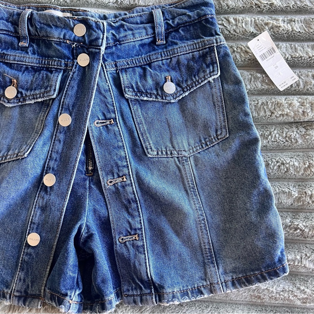 Anthropologie Pilcro Country Denim Skort-  Size 28- NWT - Picture 5 of 10